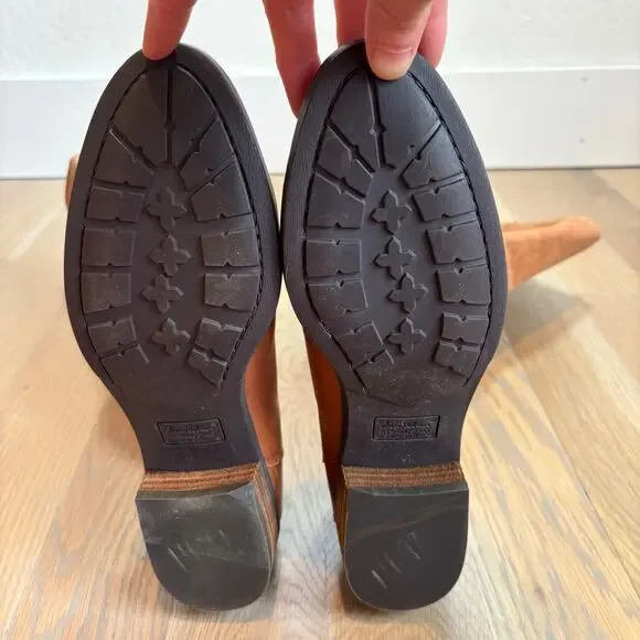 Sam Edelman Penny Riding Boots Tall Leather Brown Equestrian Womens Size 8 - Picture 8 of 13